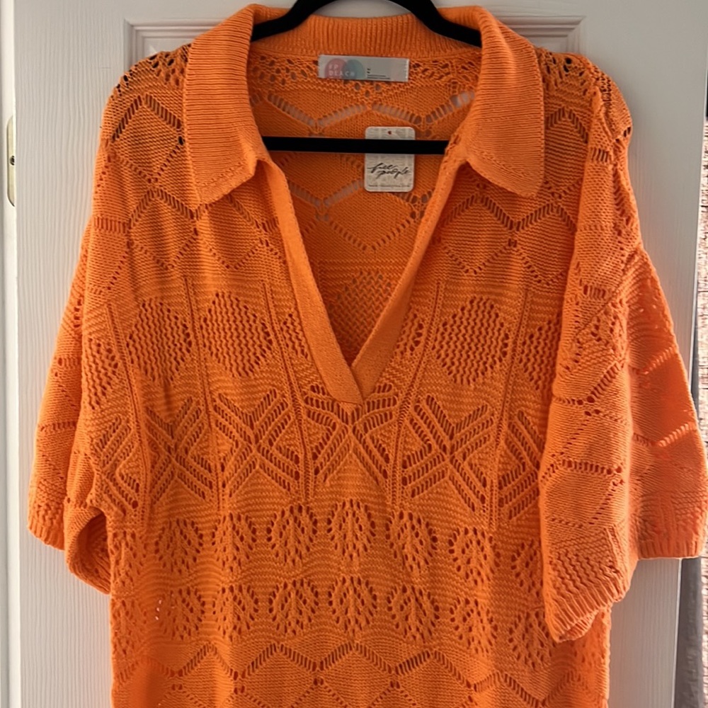 Free people beach crochet like cover up - 100% cotton - Picture 2 of 11